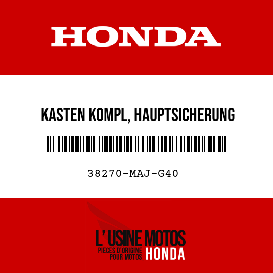 image de 38270-MAJ-G40 KASTEN KOMPL, HAUPTSICHERUNG