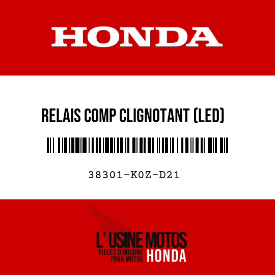 image de 38301-K0Z-D21 RELAIS COMP CLIGNOTANT (LED)
