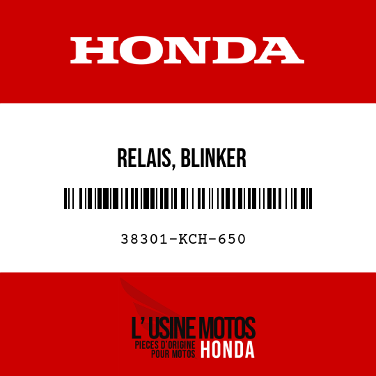 image de 38301-KCH-650 RELAIS, BLINKER