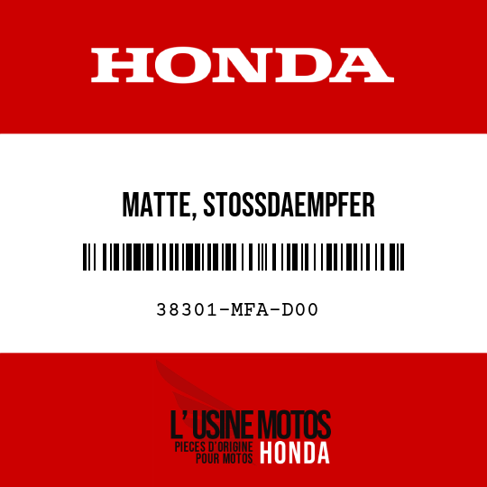 image de 38301-MFA-D00 MATTE, STOSSDAEMPFER