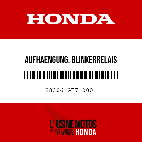 image de 38306-GE7-000 AUFHAENGUNG, BLINKERRELAIS