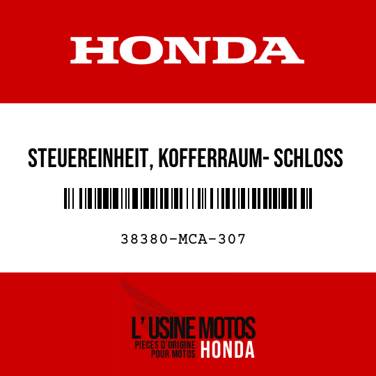 image de 38380-MCA-307 STEUEREINHEIT, KOFFERRAUM- SCHLOSS UND OEFFNER