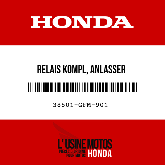 image de 38501-GFM-901 RELAIS KOMPL, ANLASSER