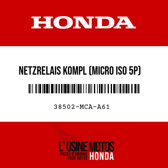 image de 38502-MCA-A61 NETZRELAIS KOMPL (MICRO ISO 5P)