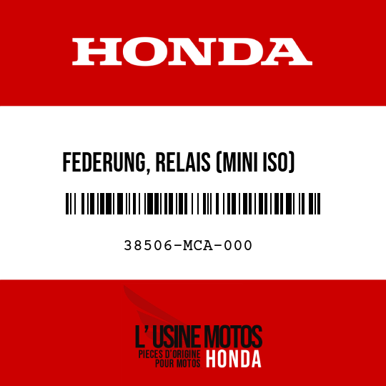 image de 38506-MCA-000 FEDERUNG, RELAIS (MINI ISO)