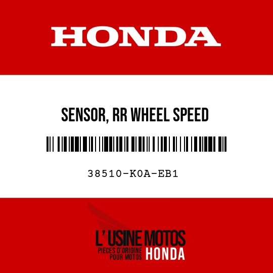 image de 38510-K0A-EB1 SENSOR, RR WHEEL SPEED