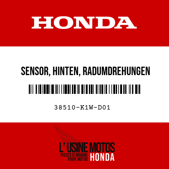 image de 38510-K1W-D01 SENSOR, HINTEN, RADUMDREHUNGEN