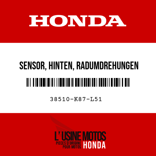 image de 38510-K87-L51 SENSOR, HINTEN, RADUMDREHUNGEN