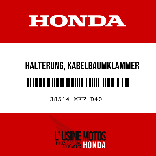 image de 38514-MKF-D40 HALTERUNG, KABELBAUMKLAMMER