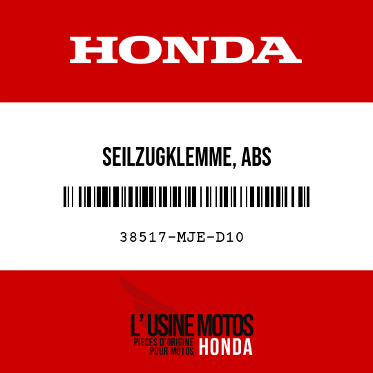 image de 38517-MJE-D10 SEILZUGKLEMME, ABS