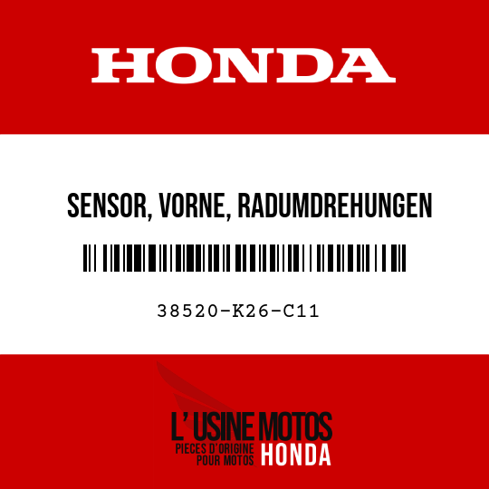 image de 38520-K26-C11 SENSOR, VORNE, RADUMDREHUNGEN