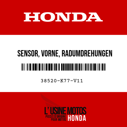 image de 38520-K77-V11 SENSOR, VORNE, RADUMDREHUNGEN