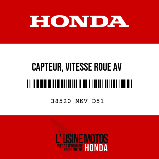 image de 38520-MKV-D51 CAPTEUR, VITESSE ROUE AV