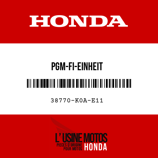 image de 38770-K0A-E11 PGM-FI-EINHEIT