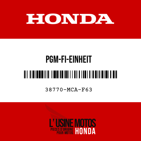 image de 38770-MCA-F63 PGM-FI-EINHEIT