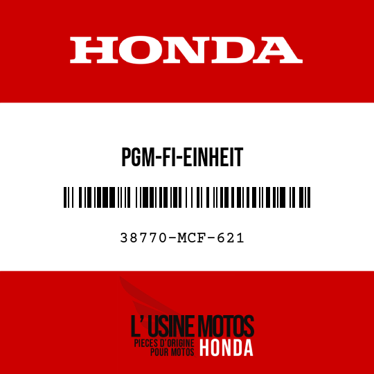 image de 38770-MCF-621 PGM-FI-EINHEIT
