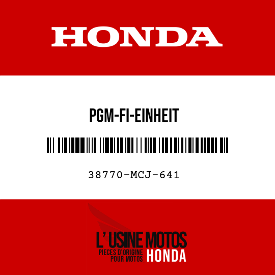 image de 38770-MCJ-641 PGM-FI-EINHEIT
