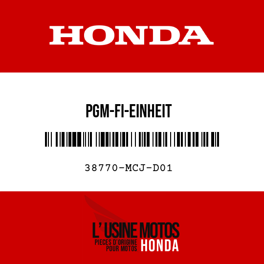 image de 38770-MCJ-D01 PGM-FI-EINHEIT