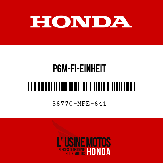 image de 38770-MFE-641 PGM-FI-EINHEIT