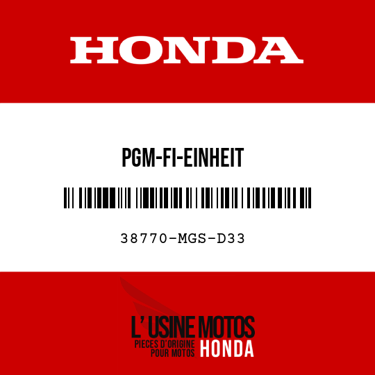 image de 38770-MGS-D33 PGM-FI-EINHEIT
