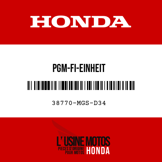 image de 38770-MGS-D34 PGM-FI-EINHEIT