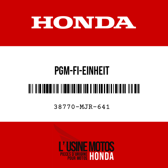 image de 38770-MJR-641 PGM-FI-EINHEIT