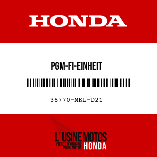 image de 38770-MKL-D21 PGM-FI-EINHEIT