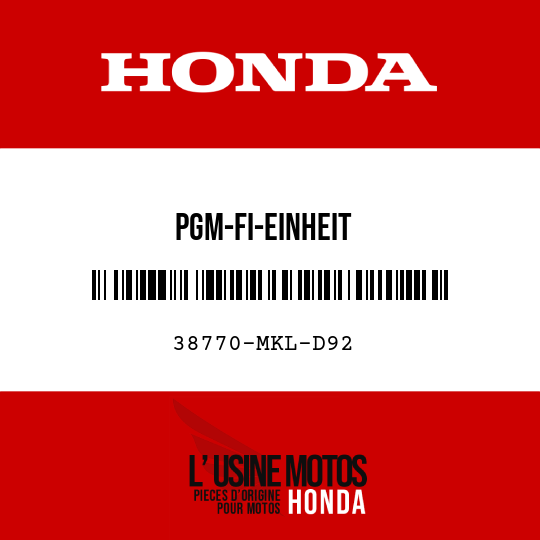 image de 38770-MKL-D92 PGM-FI-EINHEIT