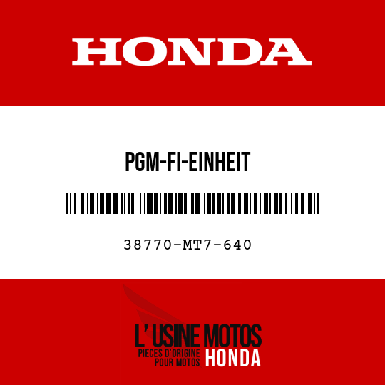 image de 38770-MT7-640 PGM-FI-EINHEIT