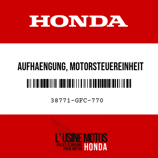 image de 38771-GFC-770 AUFHAENGUNG, MOTORSTEUEREINHEIT