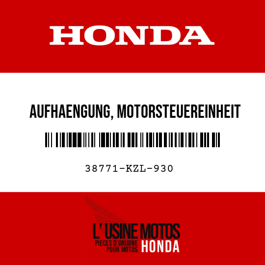 image de 38771-KZL-930 AUFHAENGUNG, MOTORSTEUEREINHEIT