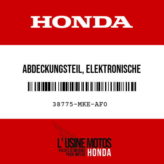 image de 38775-MKE-AF0 ABDECKUNGSTEIL, ELEKTRONISCHE STEUEREINHEIT