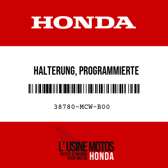 image de 38780-MCW-B00 HALTERUNG, PROGRAMMIERTE KRAFTSTOFFEINSPRITZUNG