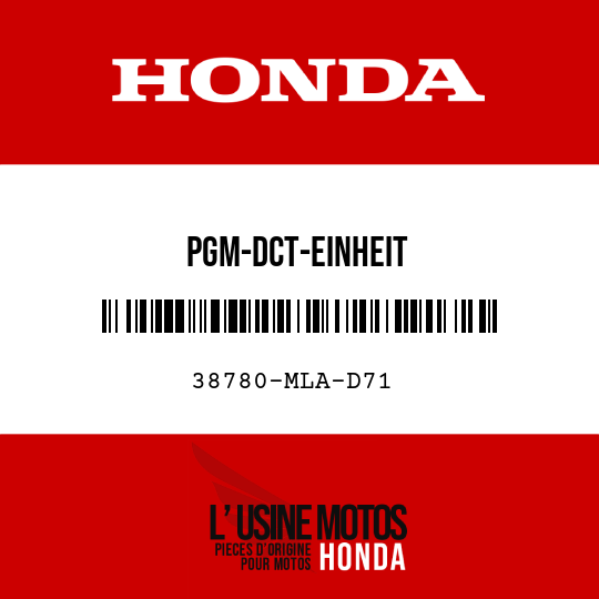 image de 38780-MLA-D71 PGM-DCT-EINHEIT
