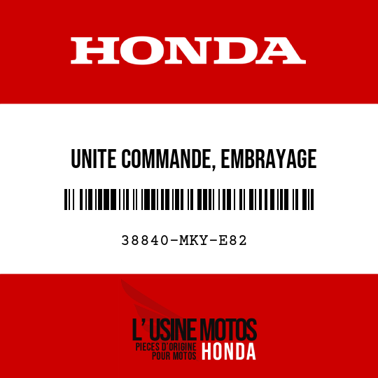 image de 38840-MKY-E82 UNITE COMMANDE, EMBRAYAGE