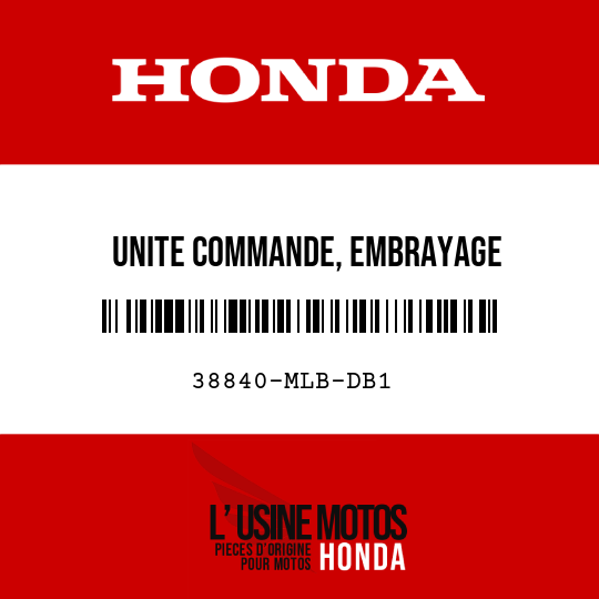 image de 38840-MLB-DB1 UNITE COMMANDE, EMBRAYAGE