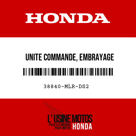 image de 38840-MLR-DS2 UNITE COMMANDE, EMBRAYAGE