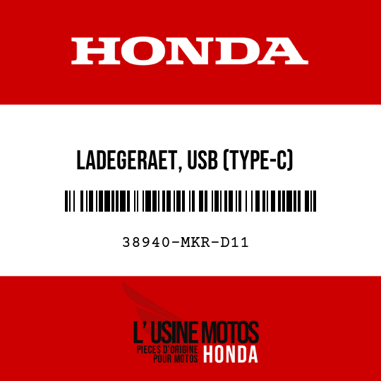 image de 38940-MKR-D11 LADEGERAET, USB (TYPE-C)