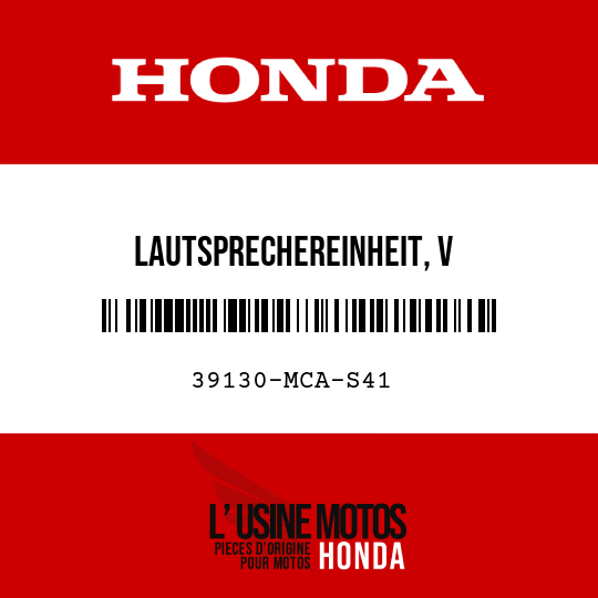 image de 39130-MCA-S41 LAUTSPRECHEREINHEIT, V