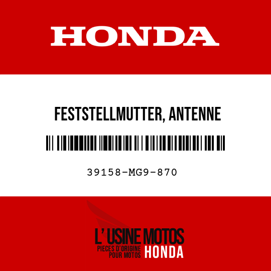 image de 39158-MG9-870 FESTSTELLMUTTER, ANTENNE