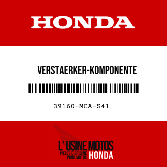 image de 39160-MCA-S41 VERSTAERKER-KOMPONENTE