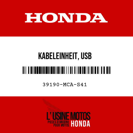 image de 39190-MCA-S41 KABELEINHEIT, USB