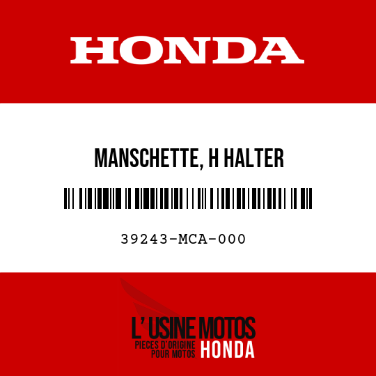 image de 39243-MCA-000 MANSCHETTE, H HALTER
