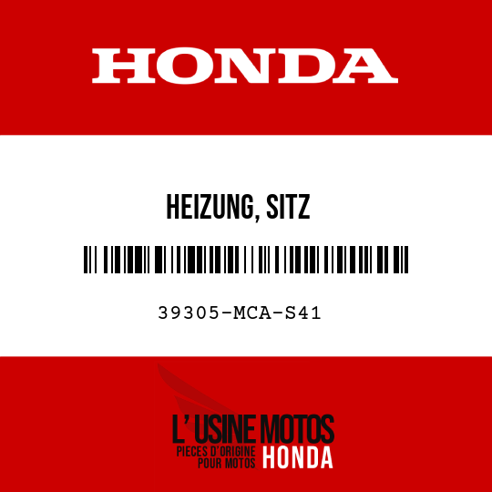 image de 39305-MCA-S41 HEIZUNG, SITZ