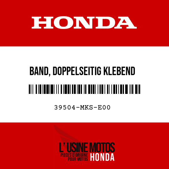 image de 39504-MKS-E00 BAND, DOPPELSEITIG KLEBEND