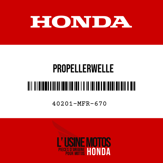 image de 40201-MFR-670 PROPELLERWELLE