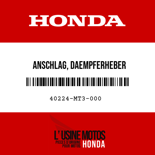 image de 40224-MT3-000 ANSCHLAG, DAEMPFERHEBER