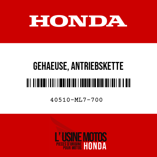 image de 40510-ML7-700 GEHAEUSE, ANTRIEBSKETTE