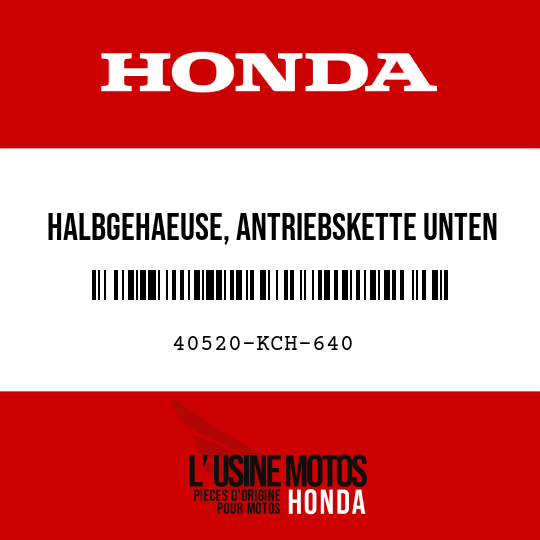 image de 40520-KCH-640 HALBGEHAEUSE, ANTRIEBSKETTE UNTEN