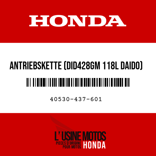image de 40530-437-601 ANTRIEBSKETTE (DID428GM 118L DAIDO)